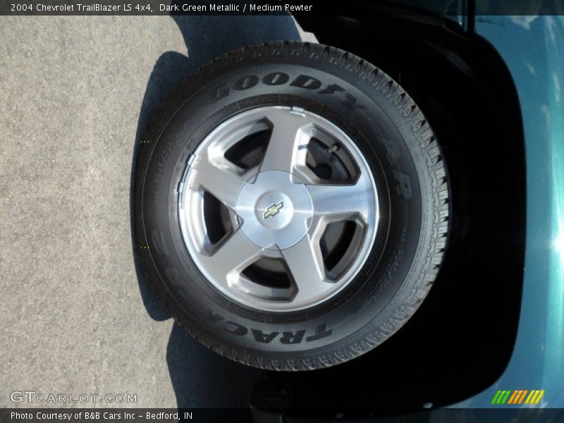 Dark Green Metallic / Medium Pewter 2004 Chevrolet TrailBlazer LS 4x4