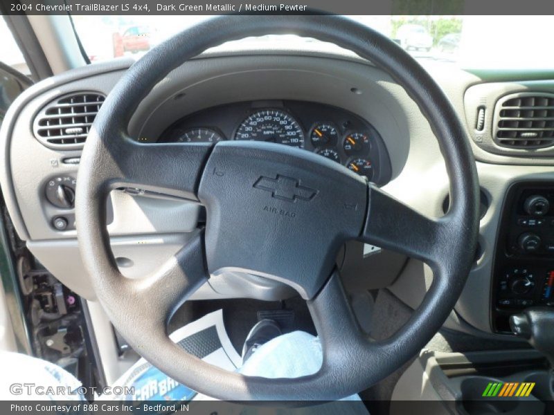 Dark Green Metallic / Medium Pewter 2004 Chevrolet TrailBlazer LS 4x4
