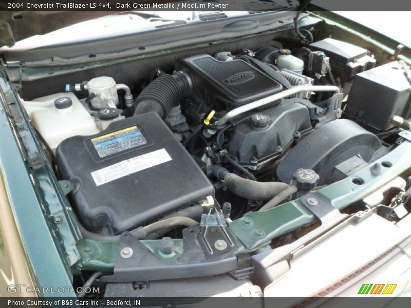 Dark Green Metallic / Medium Pewter 2004 Chevrolet TrailBlazer LS 4x4