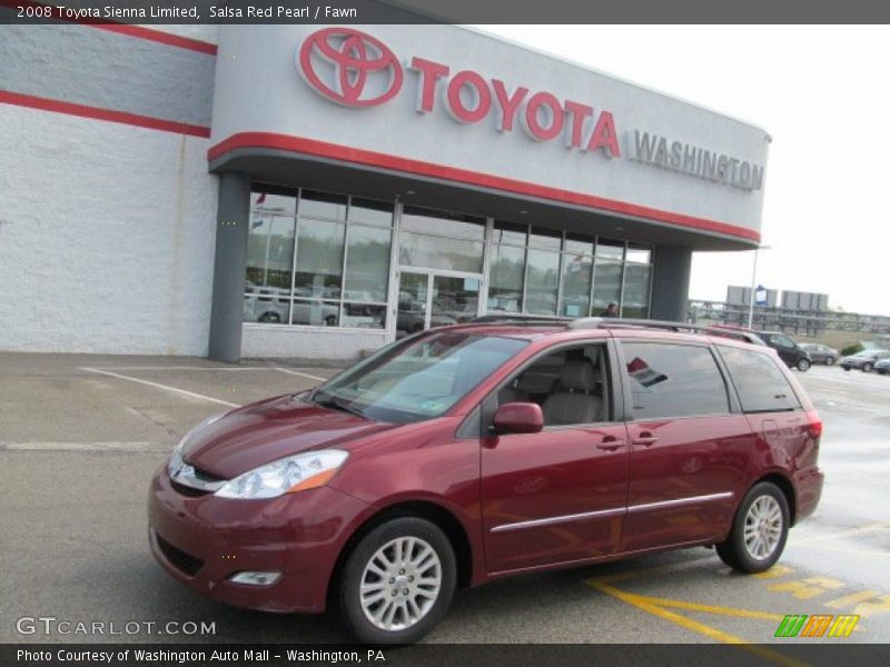 Salsa Red Pearl / Fawn 2008 Toyota Sienna Limited