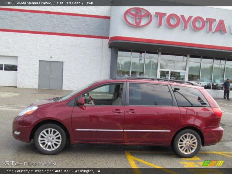 Salsa Red Pearl / Fawn 2008 Toyota Sienna Limited