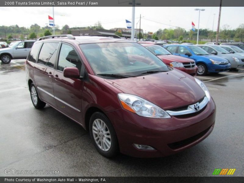 Salsa Red Pearl / Fawn 2008 Toyota Sienna Limited