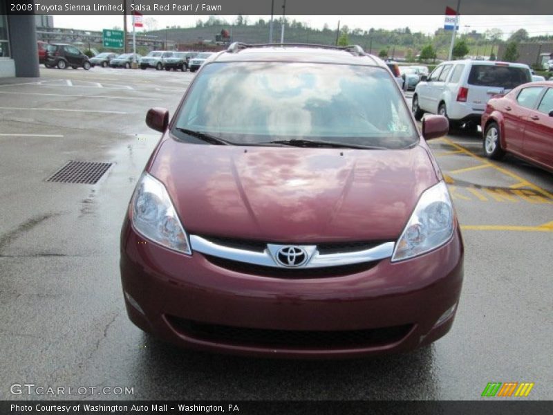 Salsa Red Pearl / Fawn 2008 Toyota Sienna Limited