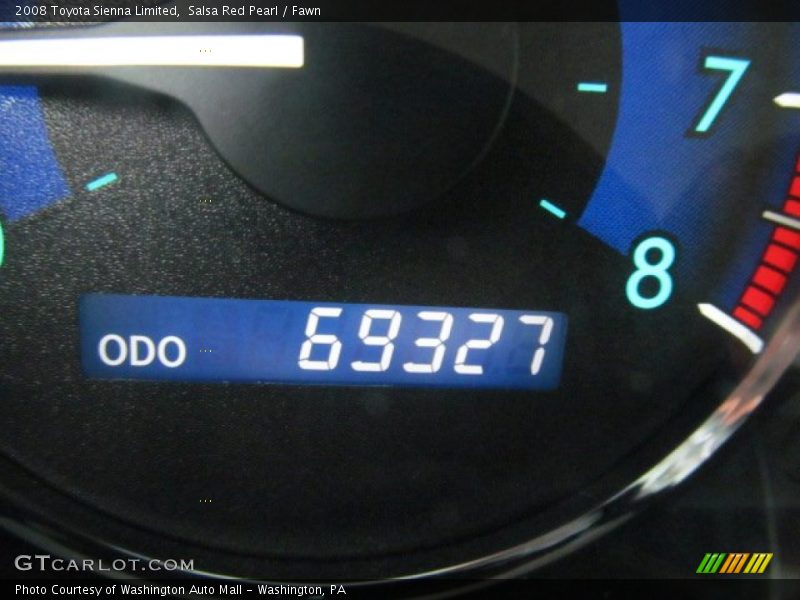 Salsa Red Pearl / Fawn 2008 Toyota Sienna Limited