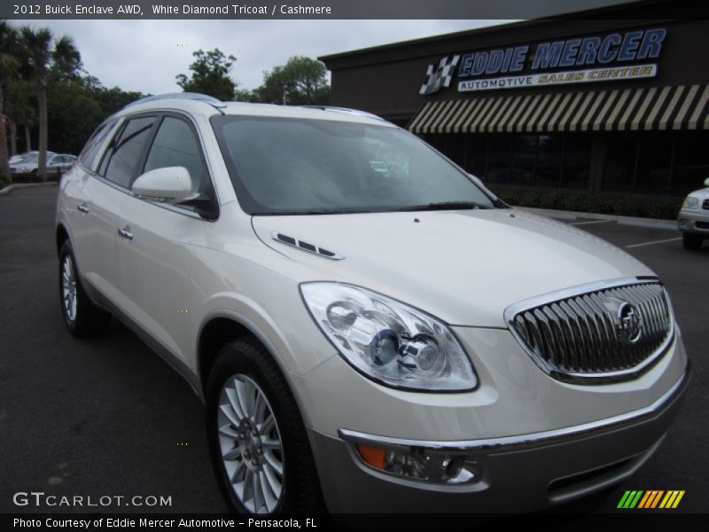 White Diamond Tricoat / Cashmere 2012 Buick Enclave AWD