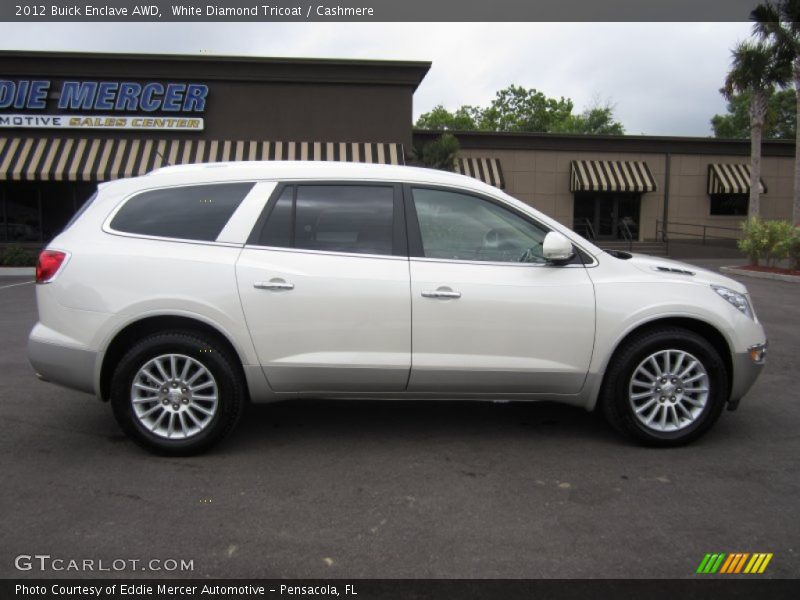 White Diamond Tricoat / Cashmere 2012 Buick Enclave AWD