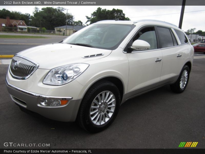 White Diamond Tricoat / Cashmere 2012 Buick Enclave AWD