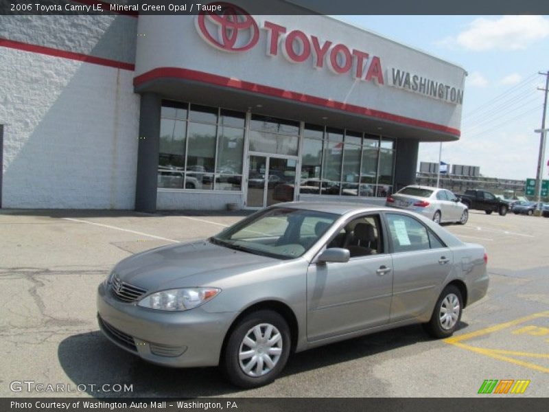 Mineral Green Opal / Taupe 2006 Toyota Camry LE