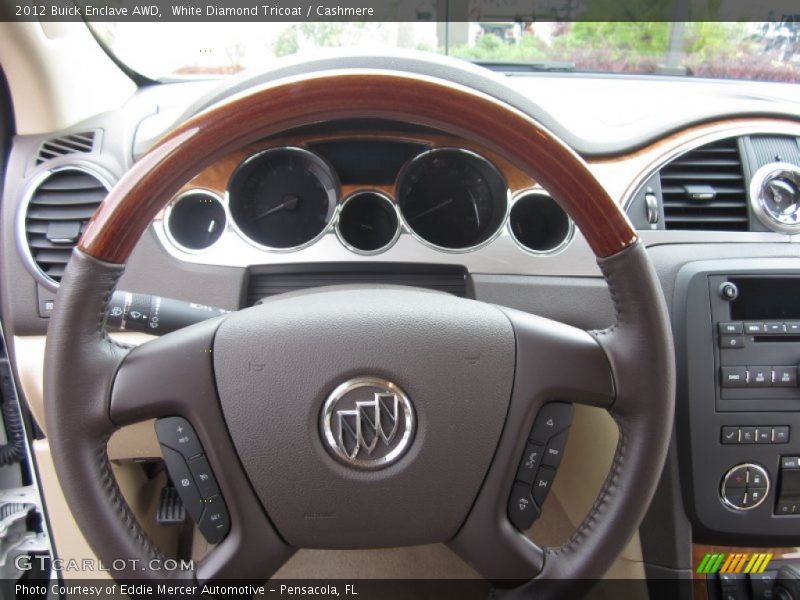 White Diamond Tricoat / Cashmere 2012 Buick Enclave AWD