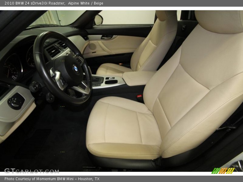 Alpine White / Beige 2010 BMW Z4 sDrive30i Roadster