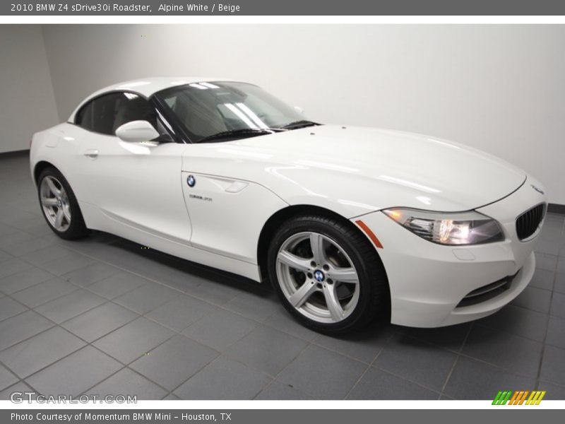 Alpine White / Beige 2010 BMW Z4 sDrive30i Roadster