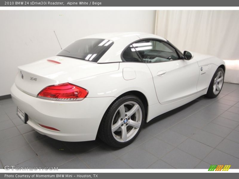 Alpine White / Beige 2010 BMW Z4 sDrive30i Roadster