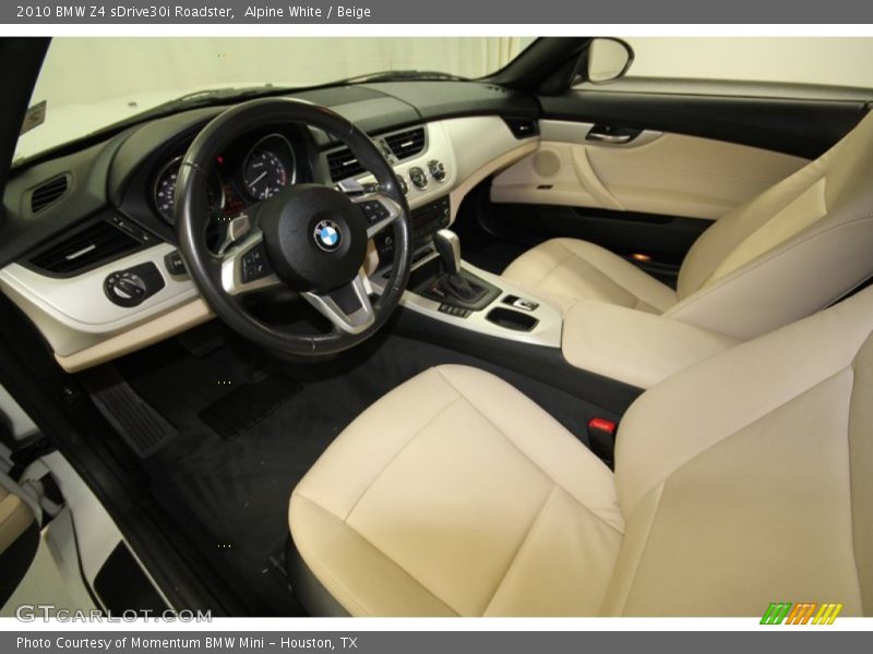 Beige Interior - 2010 Z4 sDrive30i Roadster 