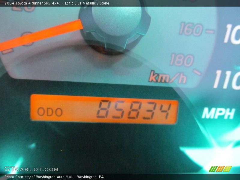 Pacific Blue Metallic / Stone 2004 Toyota 4Runner SR5 4x4