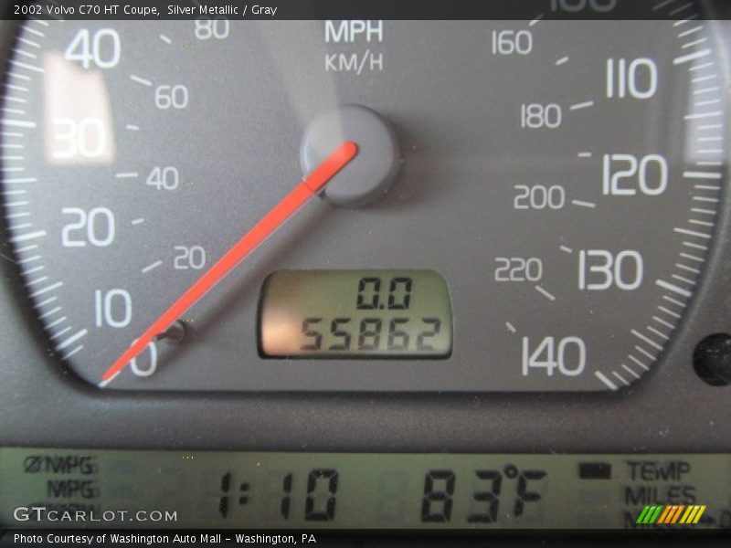 Silver Metallic / Gray 2002 Volvo C70 HT Coupe