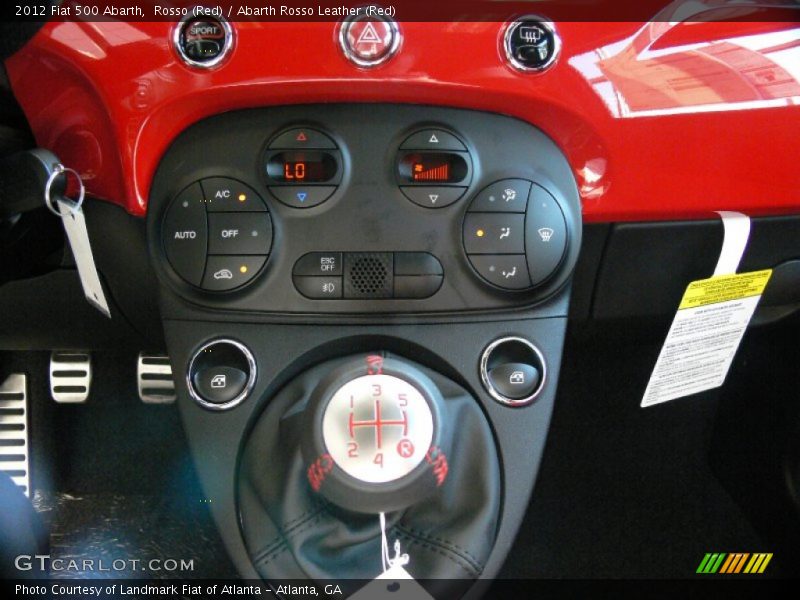 Controls of 2012 500 Abarth