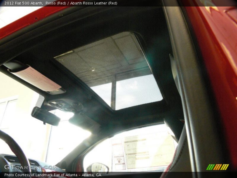 Sunroof of 2012 500 Abarth