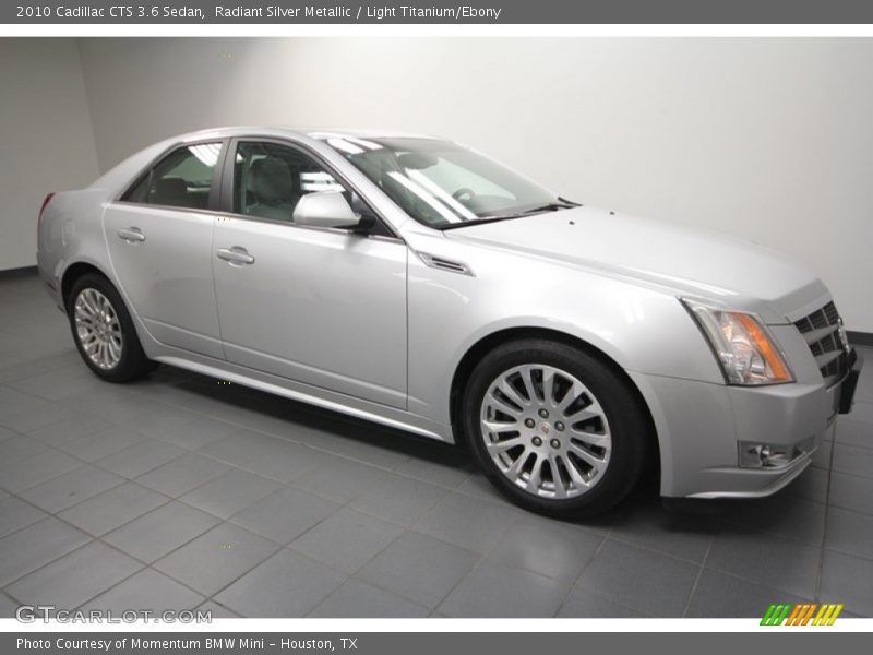 Radiant Silver Metallic / Light Titanium/Ebony 2010 Cadillac CTS 3.6 Sedan