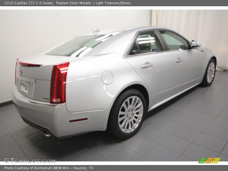 Radiant Silver Metallic / Light Titanium/Ebony 2010 Cadillac CTS 3.6 Sedan