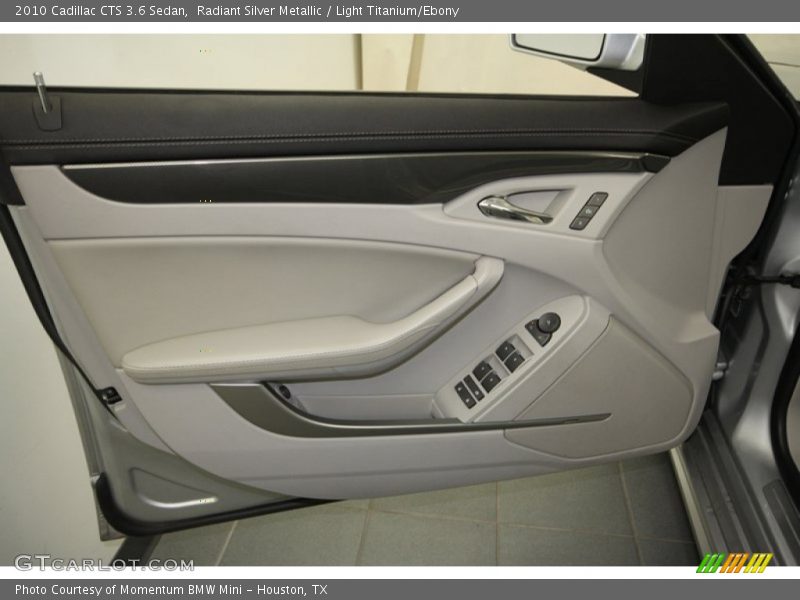 Radiant Silver Metallic / Light Titanium/Ebony 2010 Cadillac CTS 3.6 Sedan
