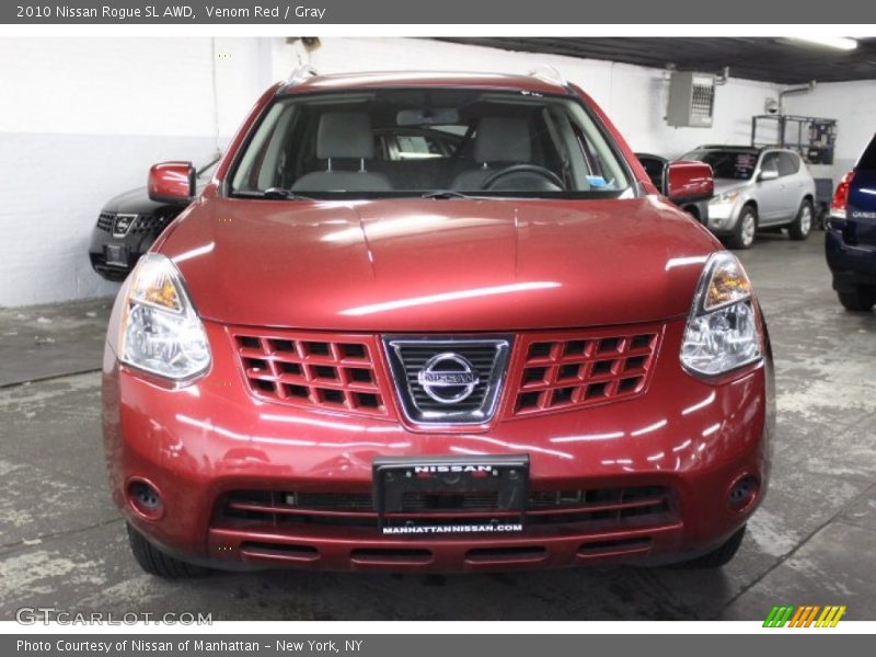 Venom Red / Gray 2010 Nissan Rogue SL AWD