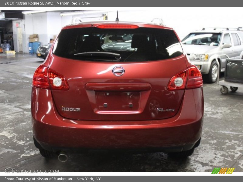 Venom Red / Gray 2010 Nissan Rogue SL AWD