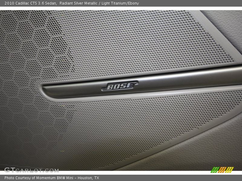 Radiant Silver Metallic / Light Titanium/Ebony 2010 Cadillac CTS 3.6 Sedan