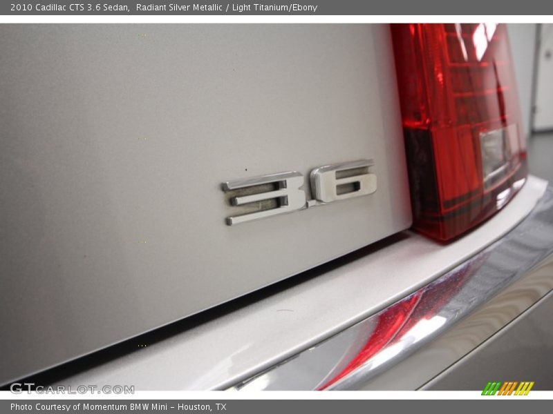 Radiant Silver Metallic / Light Titanium/Ebony 2010 Cadillac CTS 3.6 Sedan