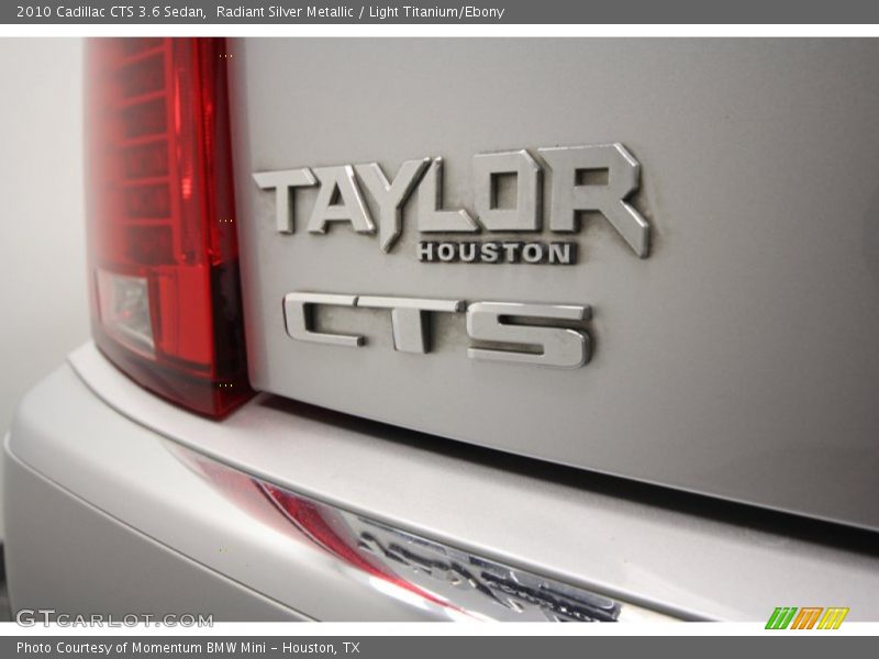 Radiant Silver Metallic / Light Titanium/Ebony 2010 Cadillac CTS 3.6 Sedan