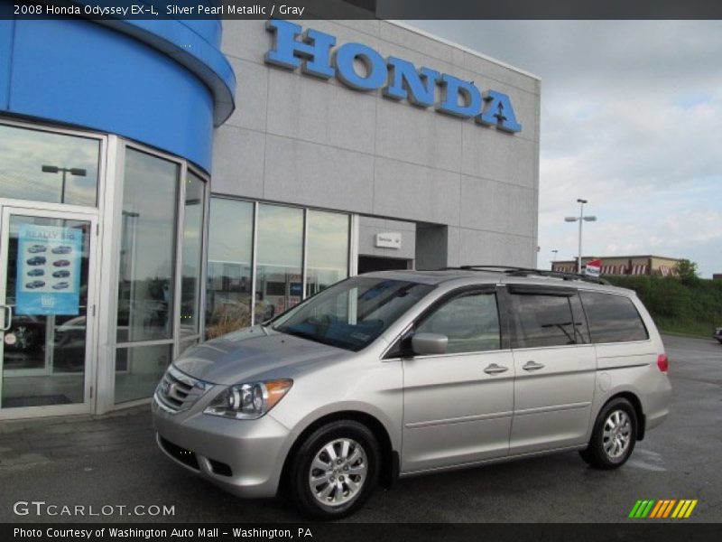 Silver Pearl Metallic / Gray 2008 Honda Odyssey EX-L