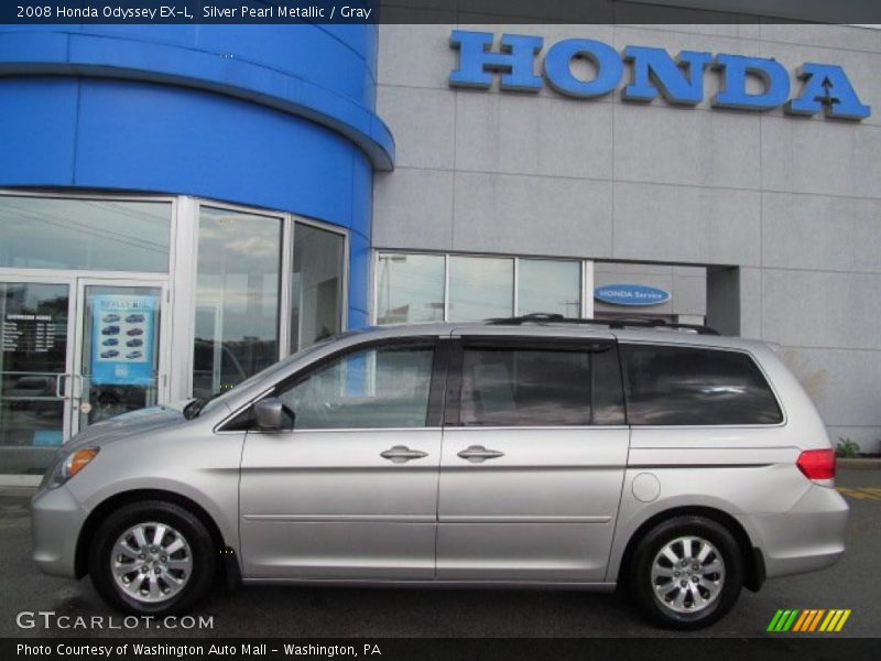 Silver Pearl Metallic / Gray 2008 Honda Odyssey EX-L