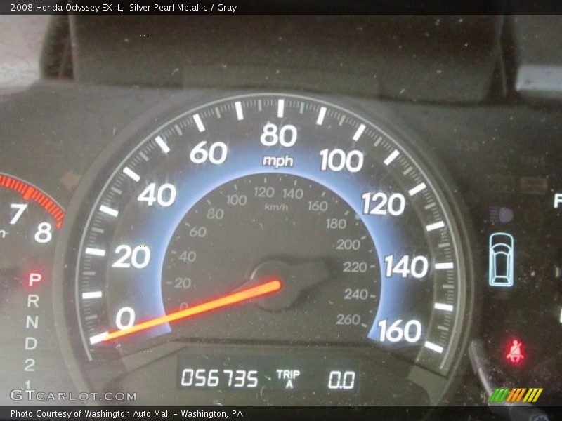 Silver Pearl Metallic / Gray 2008 Honda Odyssey EX-L