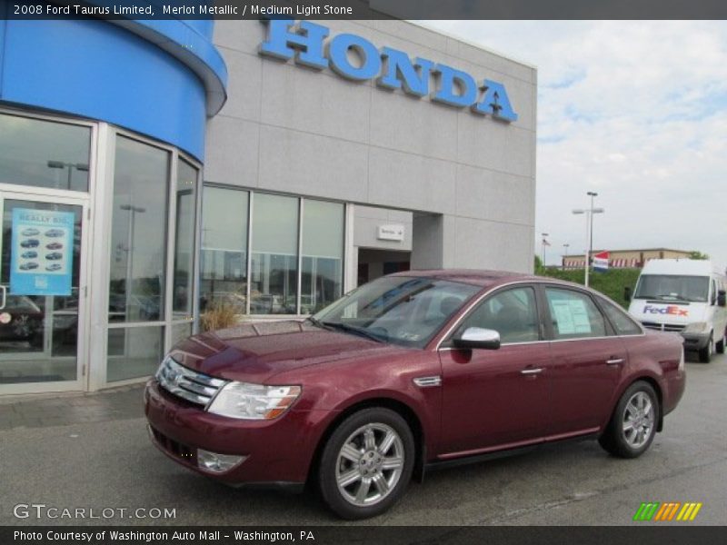 Merlot Metallic / Medium Light Stone 2008 Ford Taurus Limited