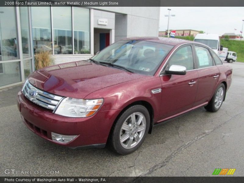 Merlot Metallic / Medium Light Stone 2008 Ford Taurus Limited
