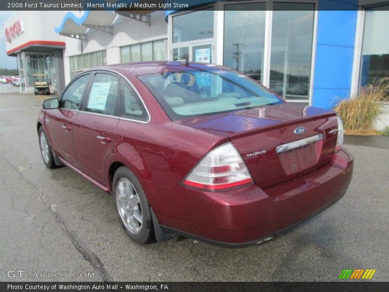 Merlot Metallic / Medium Light Stone 2008 Ford Taurus Limited