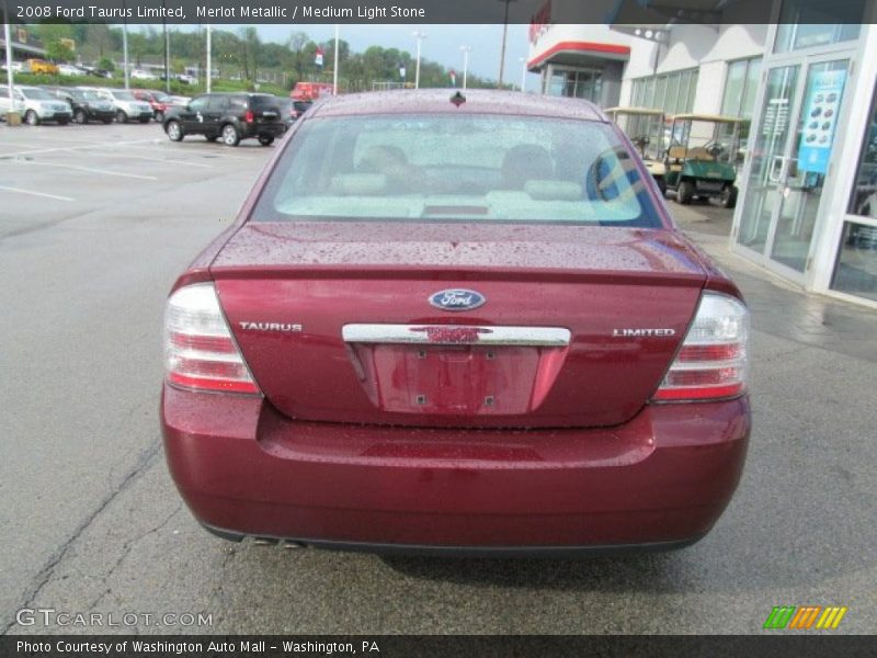 Merlot Metallic / Medium Light Stone 2008 Ford Taurus Limited