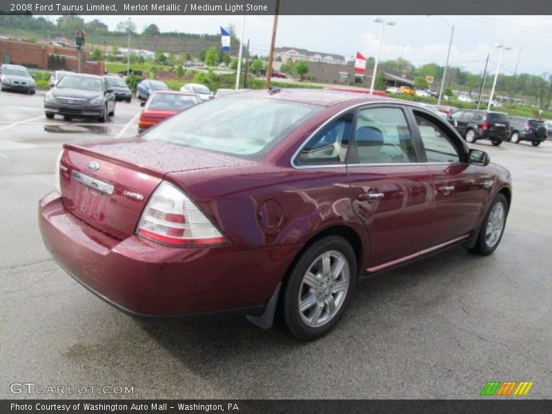 Merlot Metallic / Medium Light Stone 2008 Ford Taurus Limited