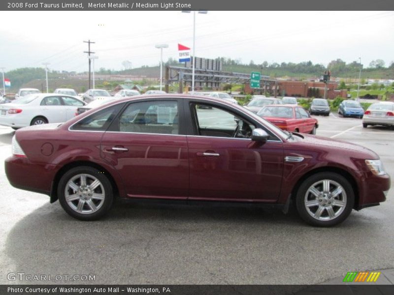 Merlot Metallic / Medium Light Stone 2008 Ford Taurus Limited