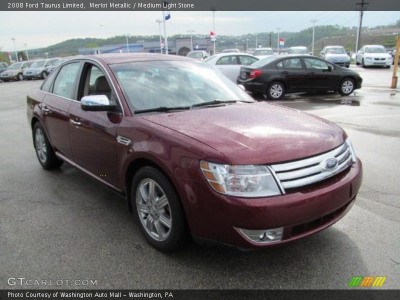 Merlot Metallic / Medium Light Stone 2008 Ford Taurus Limited