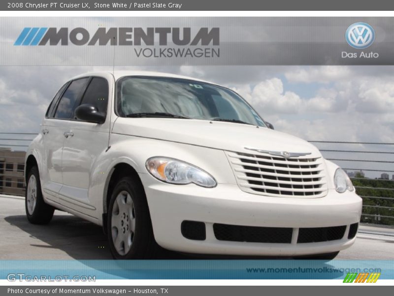 Stone White / Pastel Slate Gray 2008 Chrysler PT Cruiser LX
