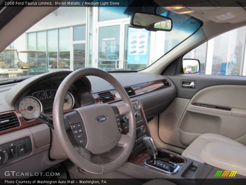 Merlot Metallic / Medium Light Stone 2008 Ford Taurus Limited