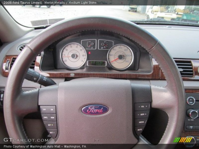 Merlot Metallic / Medium Light Stone 2008 Ford Taurus Limited