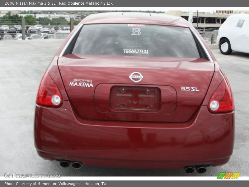 Red Opulence Metallic / Black 2006 Nissan Maxima 3.5 SL