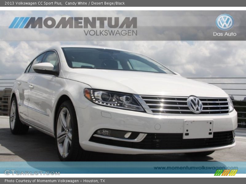 Candy White / Desert Beige/Black 2013 Volkswagen CC Sport Plus