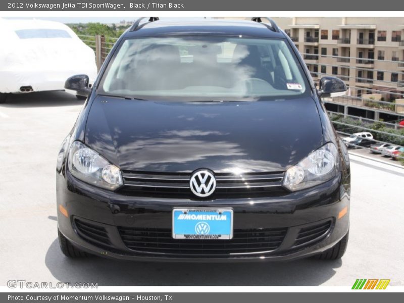 Black / Titan Black 2012 Volkswagen Jetta TDI SportWagen