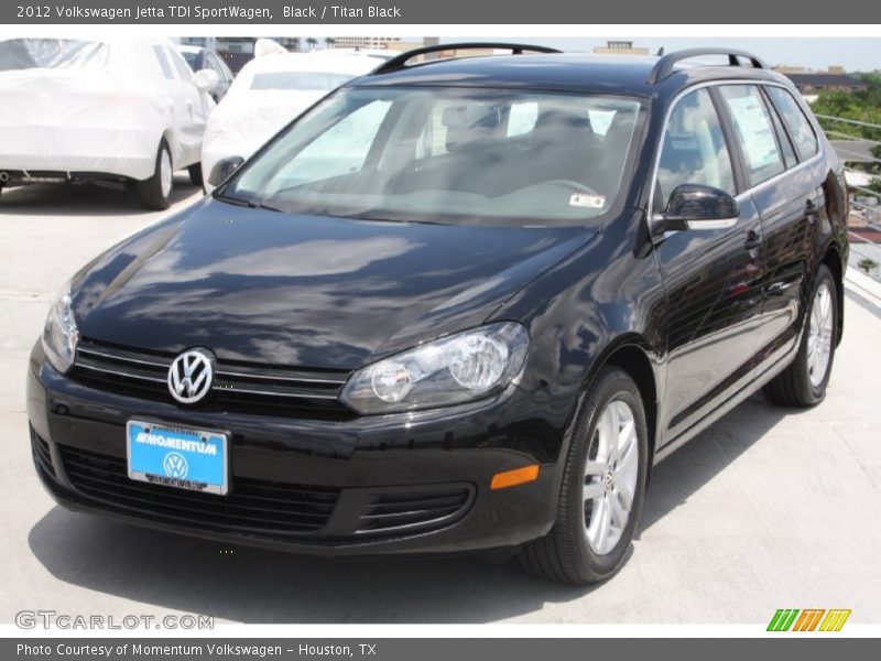 Black / Titan Black 2012 Volkswagen Jetta TDI SportWagen
