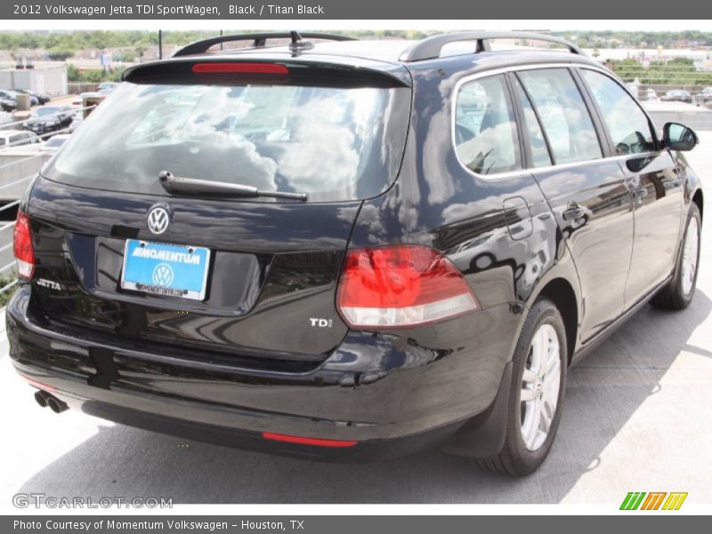 Black / Titan Black 2012 Volkswagen Jetta TDI SportWagen