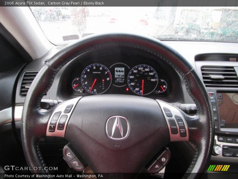 Carbon Gray Pearl / Ebony Black 2006 Acura TSX Sedan