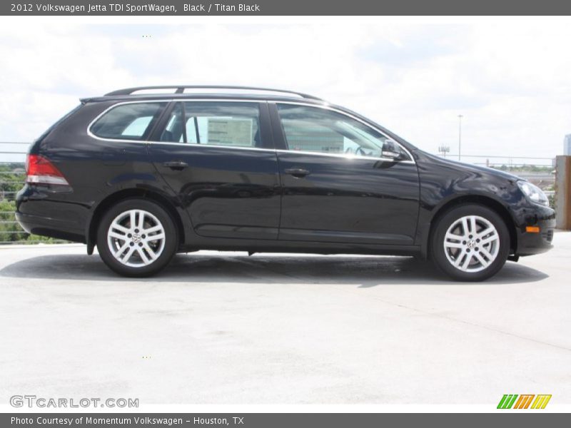 Black / Titan Black 2012 Volkswagen Jetta TDI SportWagen