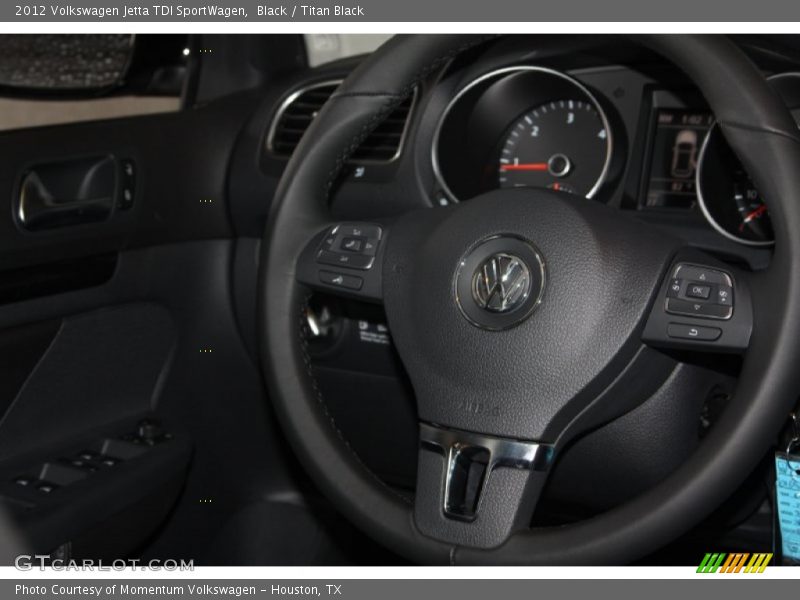 Black / Titan Black 2012 Volkswagen Jetta TDI SportWagen